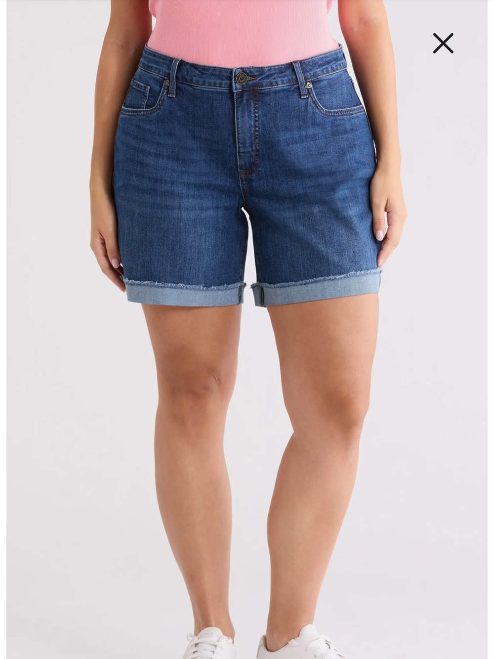 NWT Kut from the Kloth Sz 22 Plus Katy Boyfriend Dark Wash Jean Shorts Ret $89!